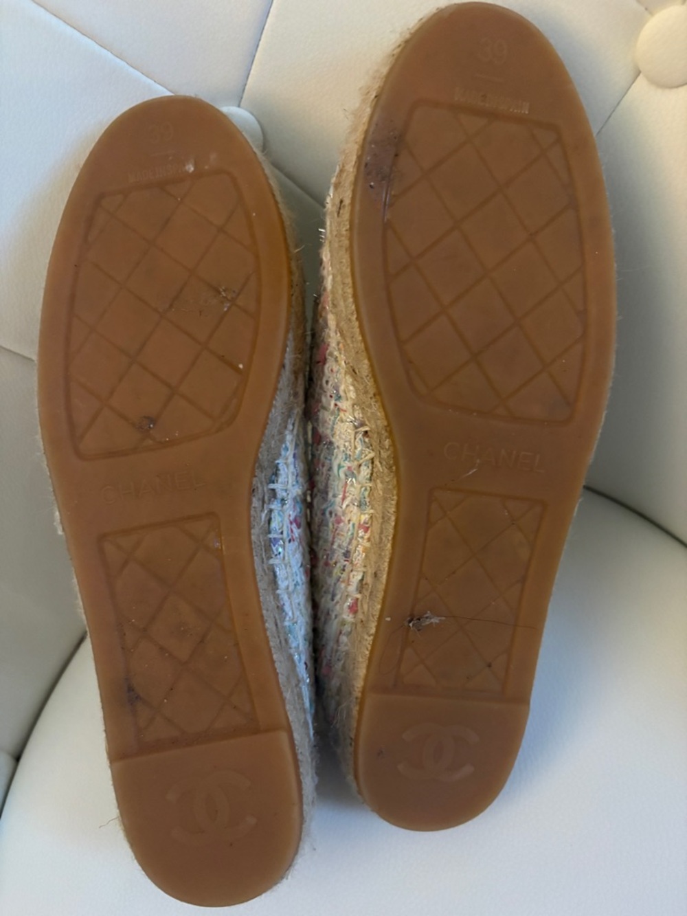 CHANEL Multicolor Tweed Flats - Picture 5 of 6